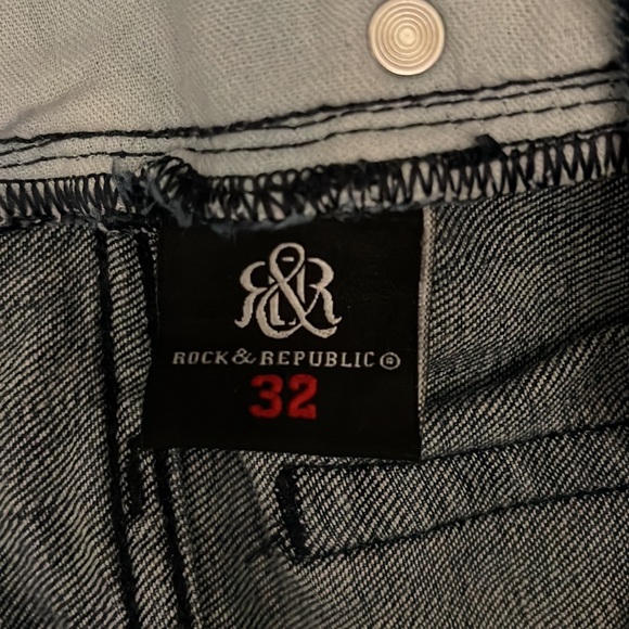 Rock & Republic Tapered Stretch Jeans Size 32 - Picture 7 of 9